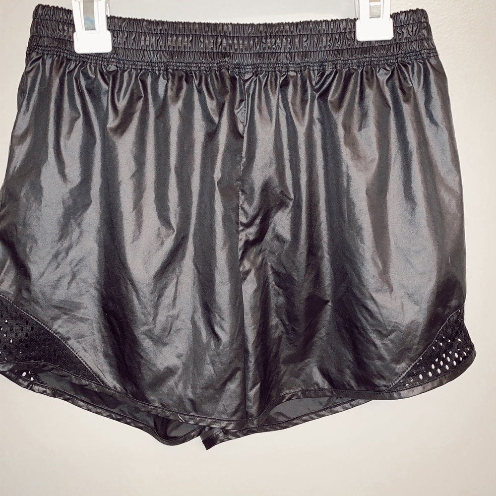 black exercise/active shorts